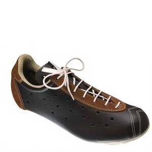 NEW VITTORIA men's 1976 classic bianco line mtb cycling shoes in chocolate